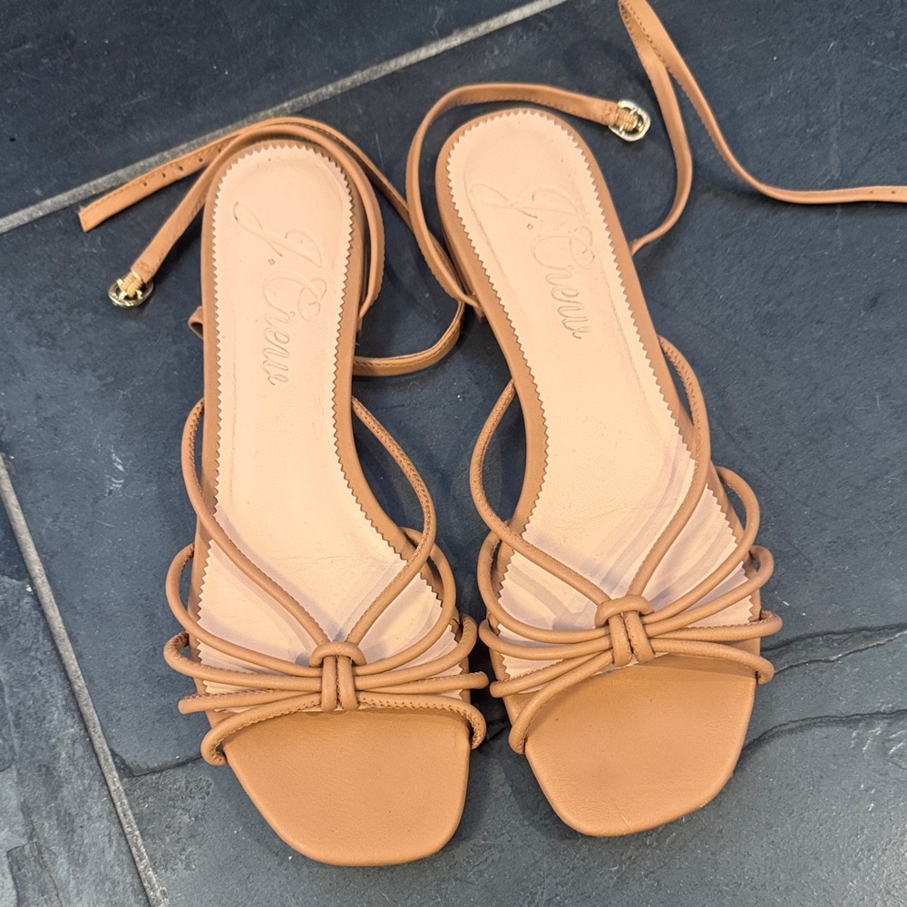 J. Crew Camel Strappy Sandals